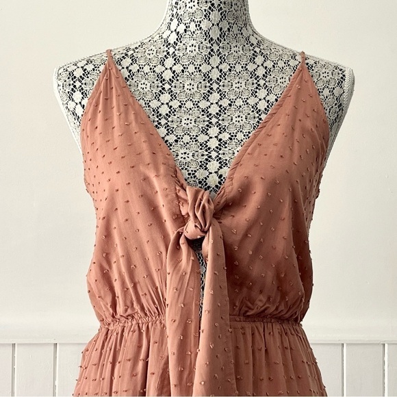 Cotton Candy LA Boho Cutout Tie Front Romper Size S - Picture 2 of 14